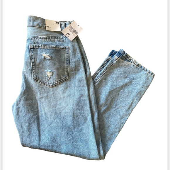 Forever 21 women’s  Mom Jean high rise relaxed fit tapered leg size 28 NWt - Picture 5 of 8